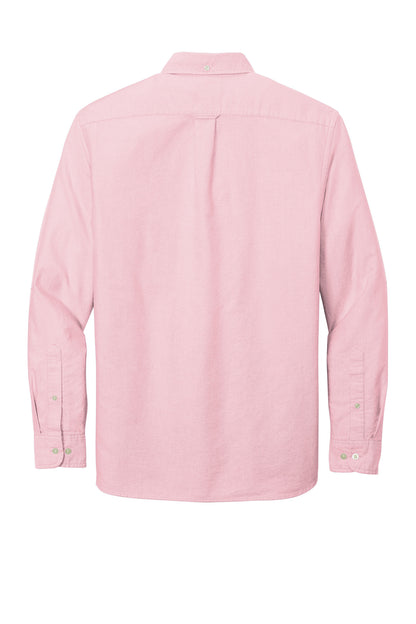 Rear View of SoftPink Brooks Brothers Casual Oxford Cloth Shirt BB18004