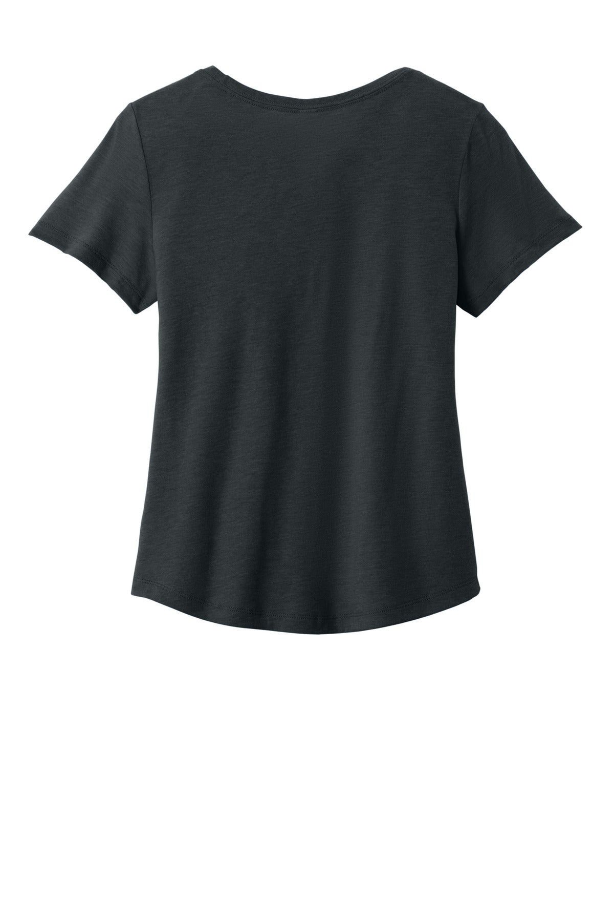 Rear View of SpaceBlack Allmade Women's Relaxed Tri-Blend Scoop Neck Tee AL2015
