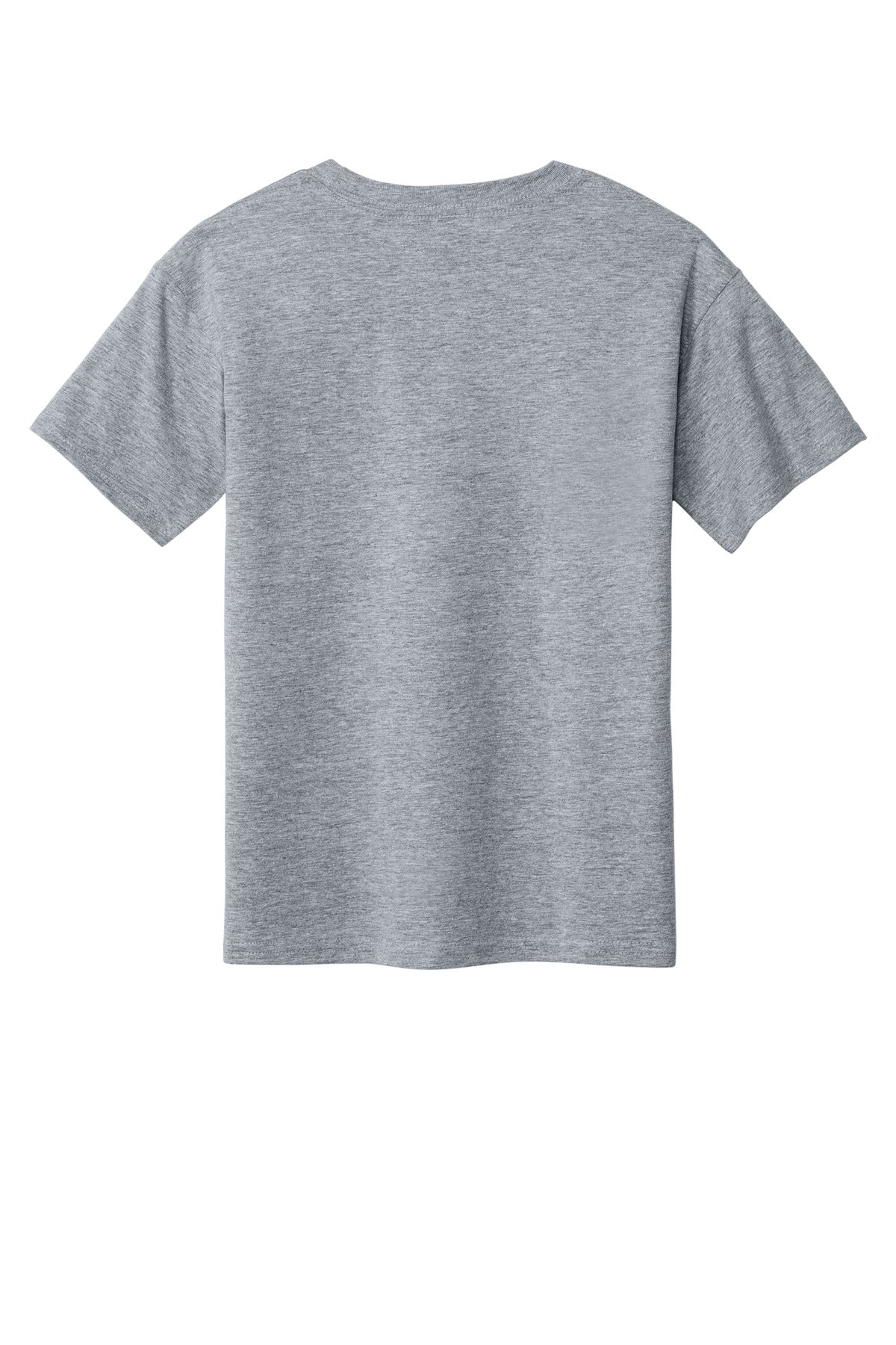 Rear View of SportGrey Gildan Youth Softstyle T-Shirt 64000B