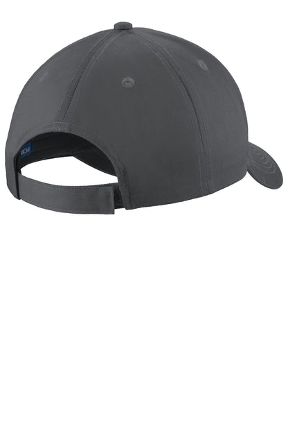 Rear View of Steel Grey Port Authority Uniforming Twill Cap. C913