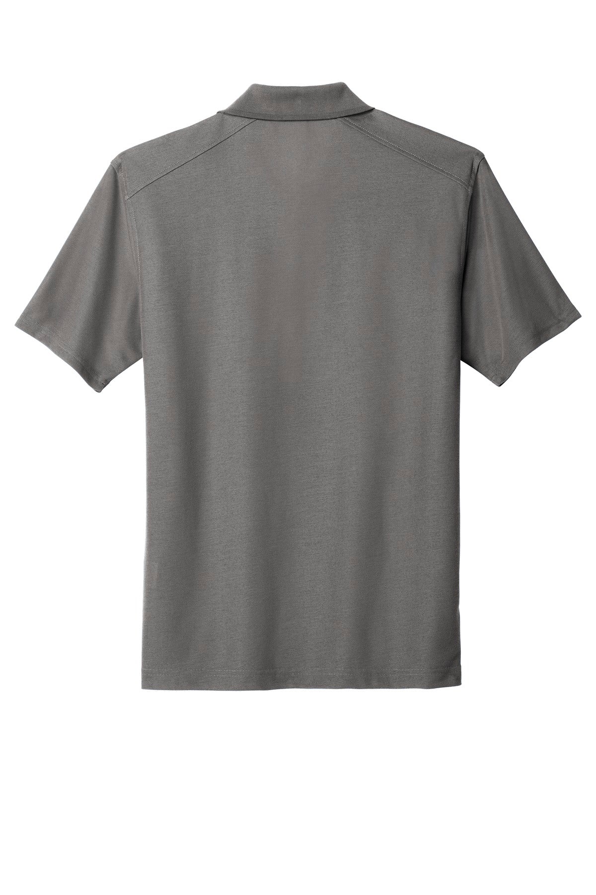 Rear View of Sterling Grey Port Authority EZPerformance Pique Polo. K600