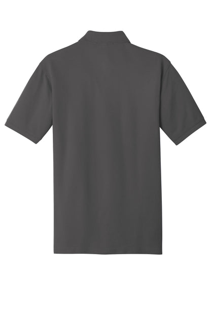 Rear View of Sterling Grey Port Authority Tall EZCotton PoloTK8000