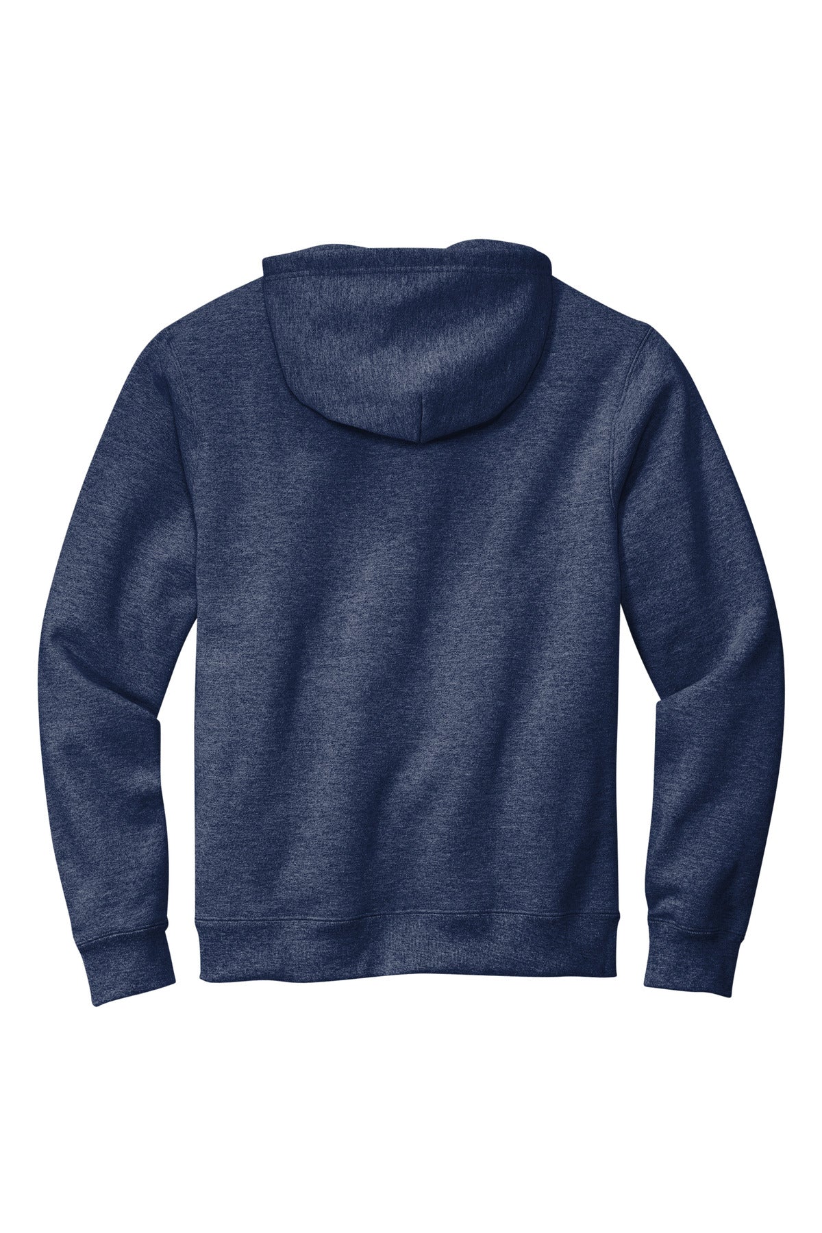 Rear View of StgNvyHtr Volunteer Knitwear Chore Fleece Pullover Hoodie VL130H