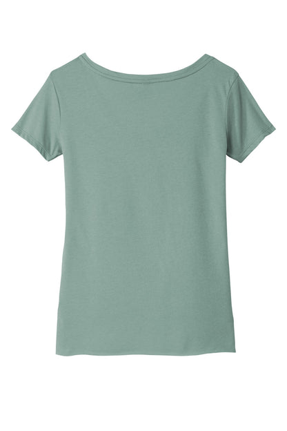 Rear View of StnwshGrn Next Level Apparel Women's Festival Scoop Neck Tee. NL5030