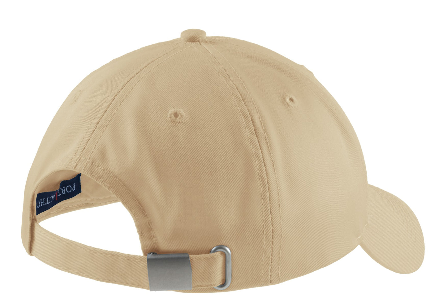 Rear View of Stone Port Authority Easy Care Cap. C608