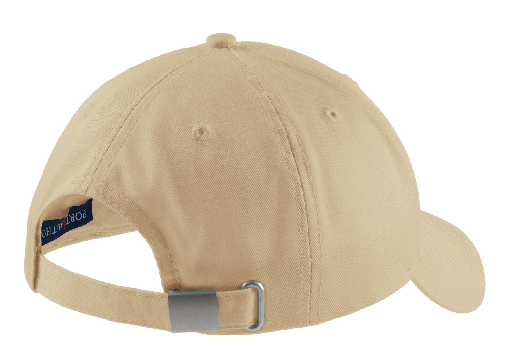 Rear View of Stone Port Authority Easy Care Cap. C608