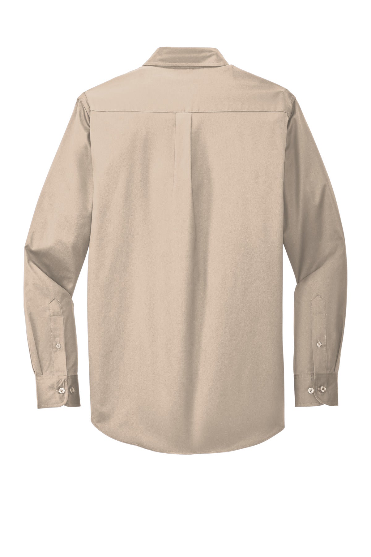 Rear View of Stone Port Authority Extended Size Long Sleeve Easy Care Shirt S608ES