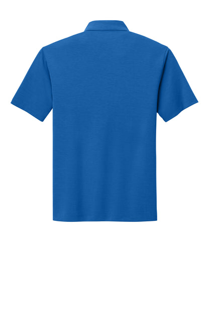 Rear View of Strong Blue Port Authority Cotton Touch Performance Polo. K568