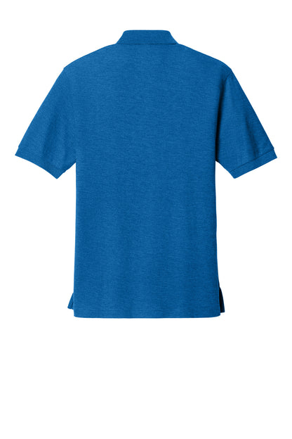 Rear View of Strong Blue Port Authority Tall Silk Touch Polo. TLK500