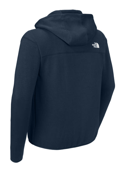 Rear View of SummitNavy The North Face Double-Knit Full-Zip Hoodie NF0A8BUS