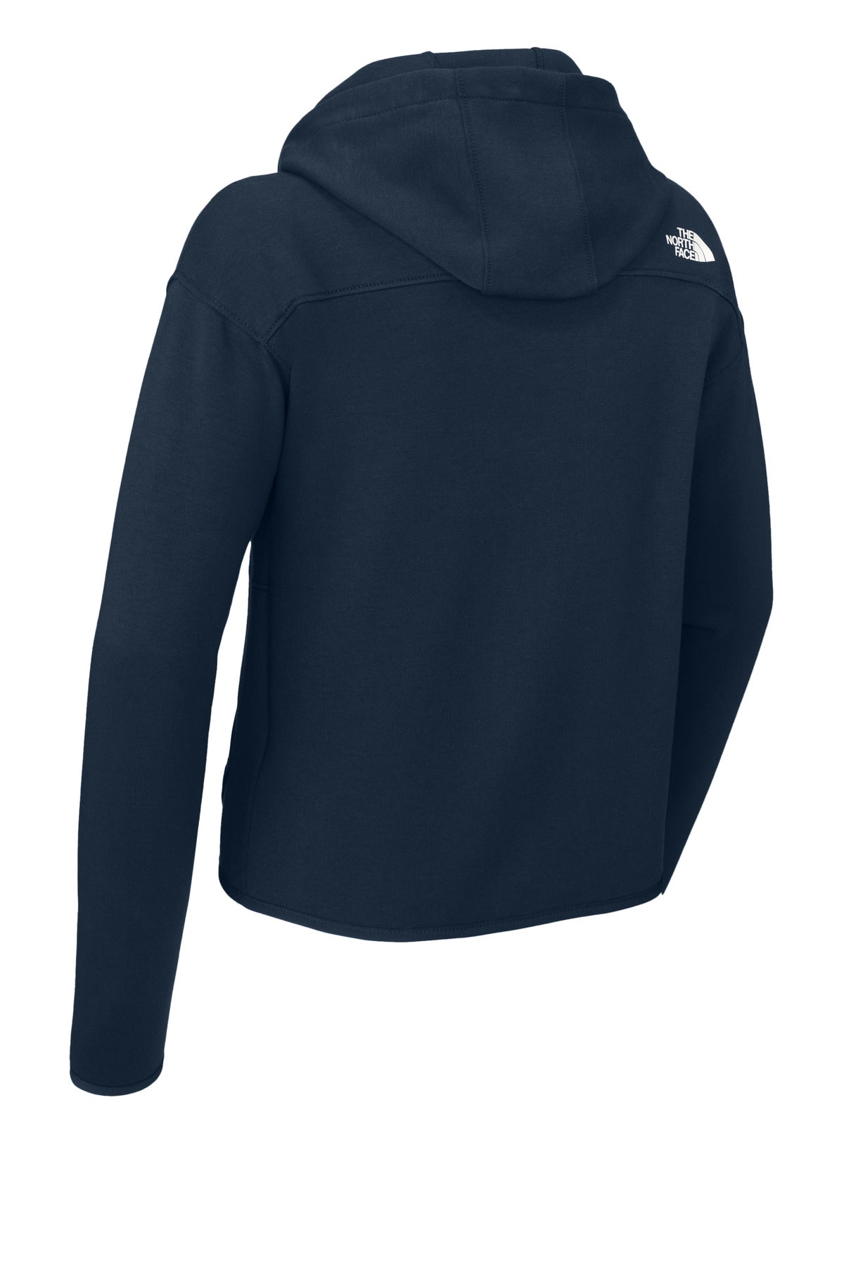 Rear View of SummitNavy The North Face Women's Double-Knit Full-Zip Hoodie NF0A8BUT