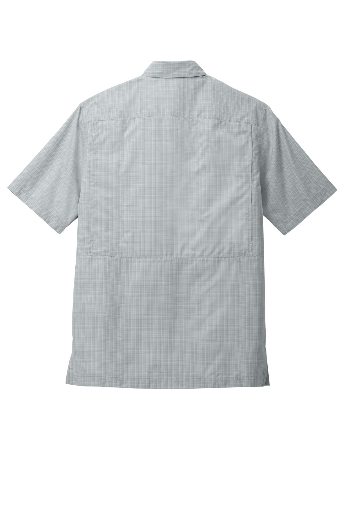 Rear View of Sv/GsGCrPd Port Authority Short Sleeve UV Daybreak Shirt W961