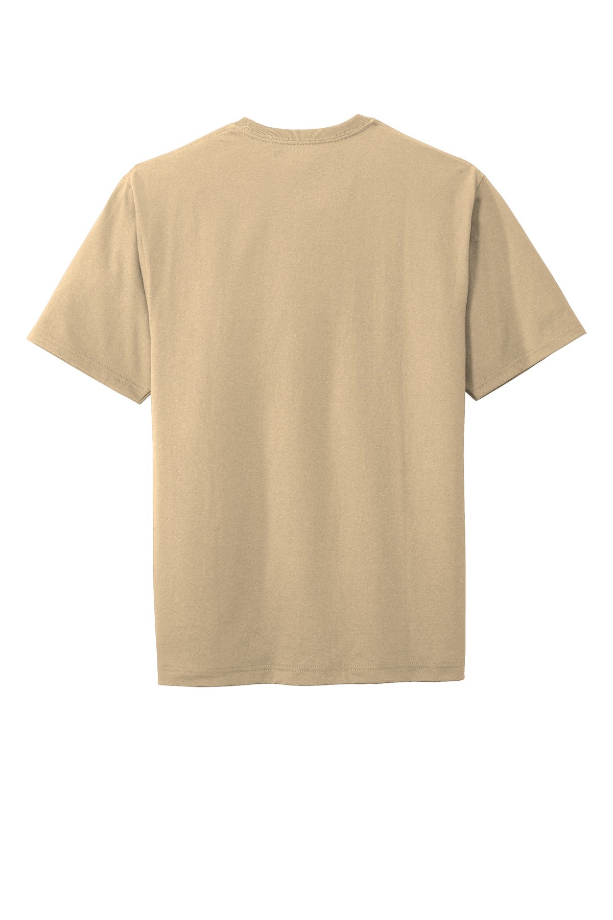 Rear View of Tan CornerStone Workwear Pocket Tee CS430