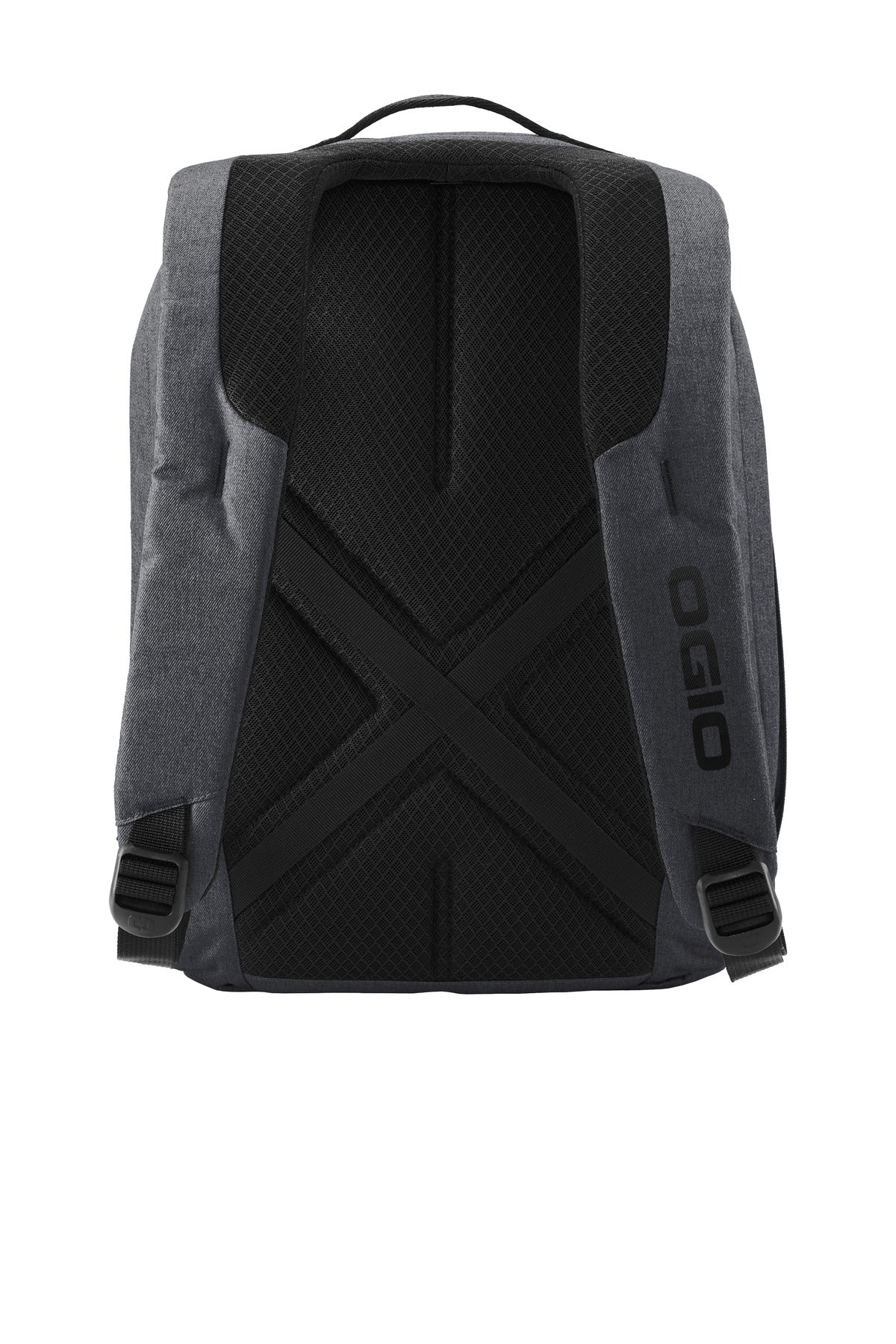 Rear View of Tarmac Hthr OGIO Downtown Pack. 91006