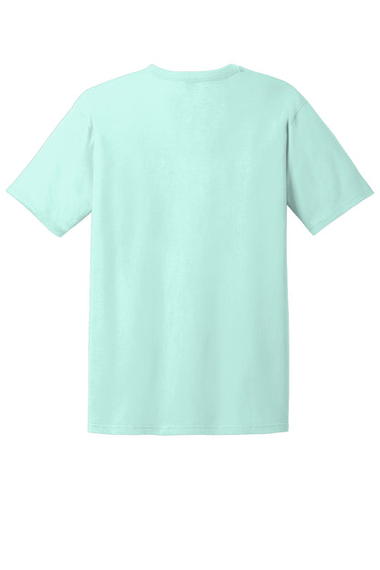 Rear View of TealIce Gildan 100% Ring Spun Cotton T-Shirt. 980
