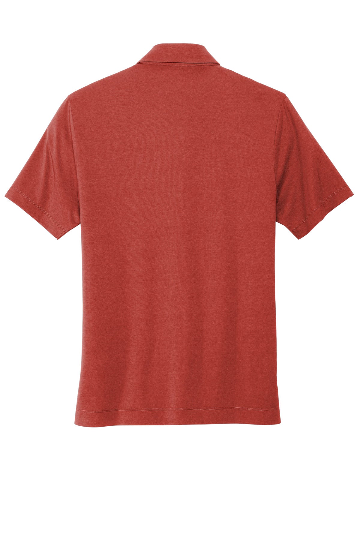 Rear View of Terracotta Mercer+Mettle Stretch Jersey Polo MM1014