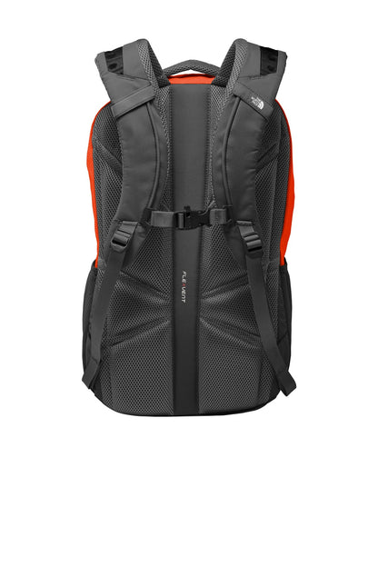 Rear View of Tib Org/As Gry The North Face Connector Backpack. NF0A3KX8