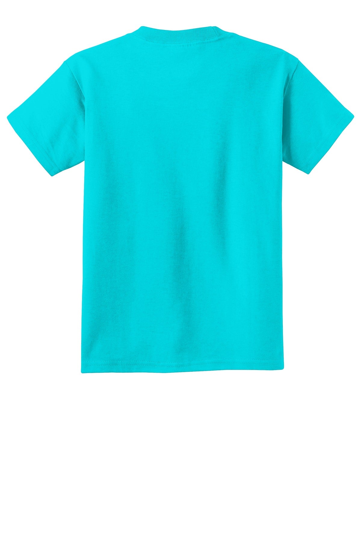Rear View of Tidal Wave Port & Company Youth Beach Wash Garment-Dyed Tee. PC099Y