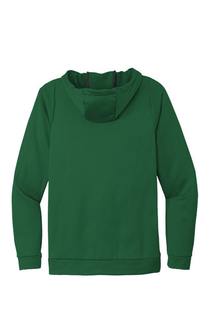 Rear View of Tm Dark Green Nike Therma-FIT Pullover Fleece Hoodie CN9473