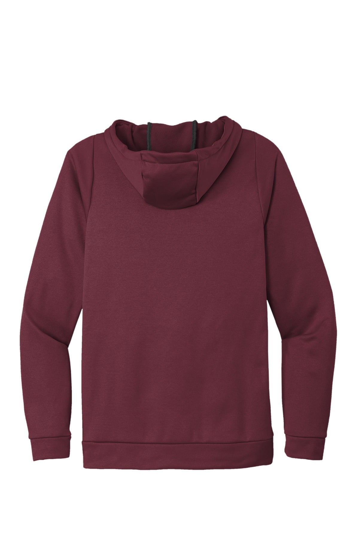 Rear View of Tm Dark Maroon Nike Therma-FIT Pullover Fleece Hoodie CN9473