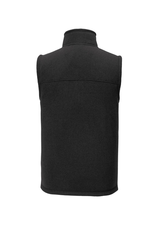 Rear View of TNF Black Hthr The North Face Sweater Fleece Vest NF0A47FA