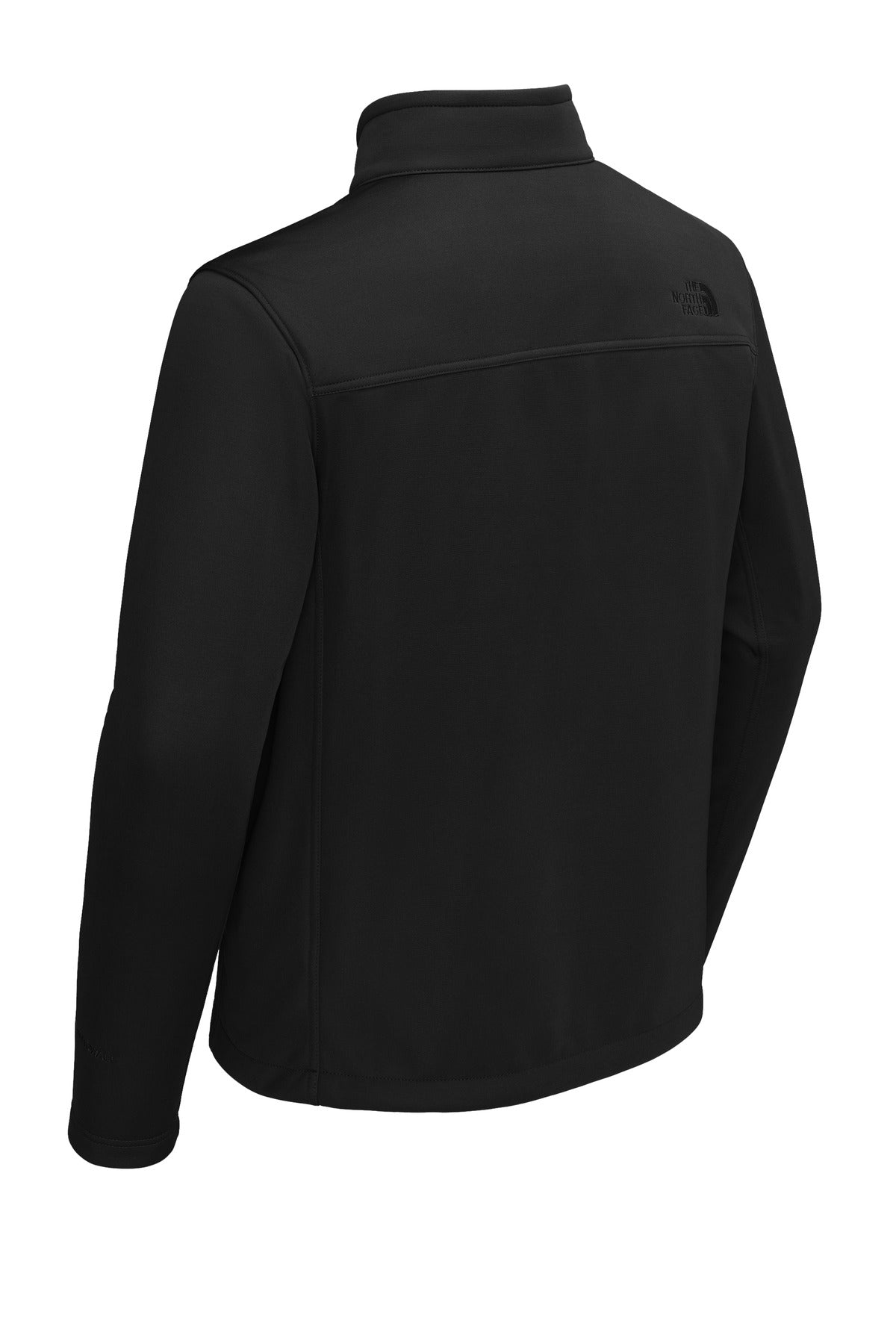 Rear View of TNFBlack The North Face Chest Logo Ridgewall Soft Shell Jacket NF0A88D5