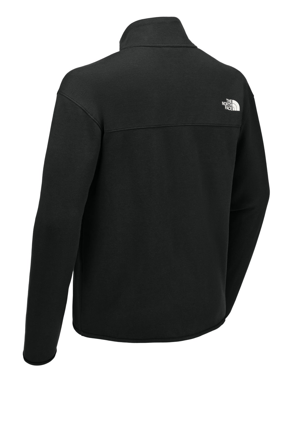 Rear View of TNFBlack The North Face Double-Knit 1/2-Zip Fleece NF0A8C5G