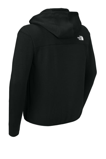Rear View of TNFBlack The North Face Double-Knit Full-Zip Hoodie NF0A8BUS