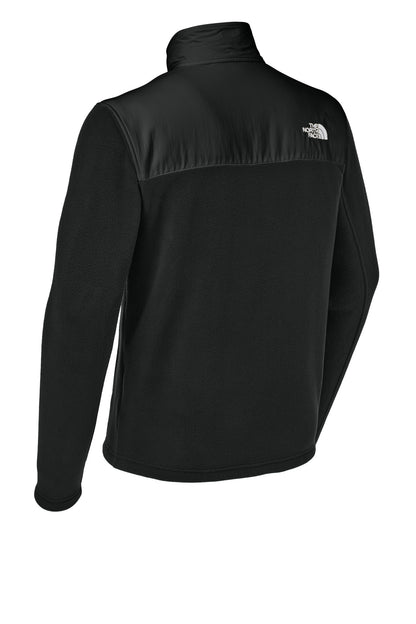 Rear View of TNFBlack The North Face Highest Peak Full-Zip Fleece Jacket NF0A8BUQ