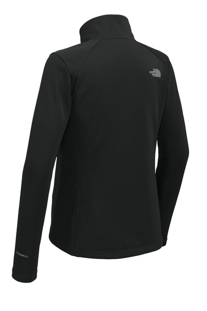 Rear View of TNFBlack The North Face Women's Chest Logo Ridgewall Soft Shell Jacket NF0A88D4
