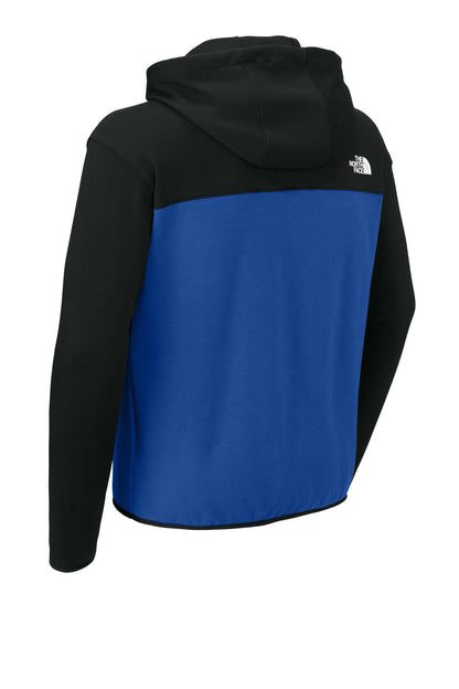 Rear View of TNFB/TNFBk The North Face Double-Knit Full-Zip Hoodie NF0A8BUS