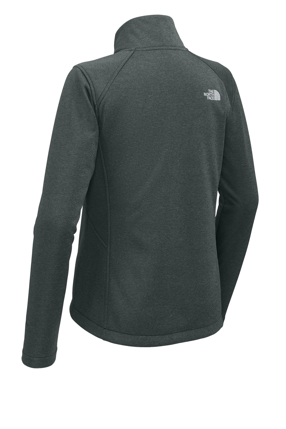 Rear View of TNFDkGyH The North Face Women's Chest Logo Ridgewall Soft Shell Jacket NF0A88D4