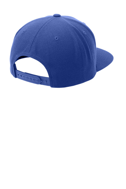 Rear View of Tr Roy Sport-Tek YP Classics Flat Bill Snapback Cap. STC19