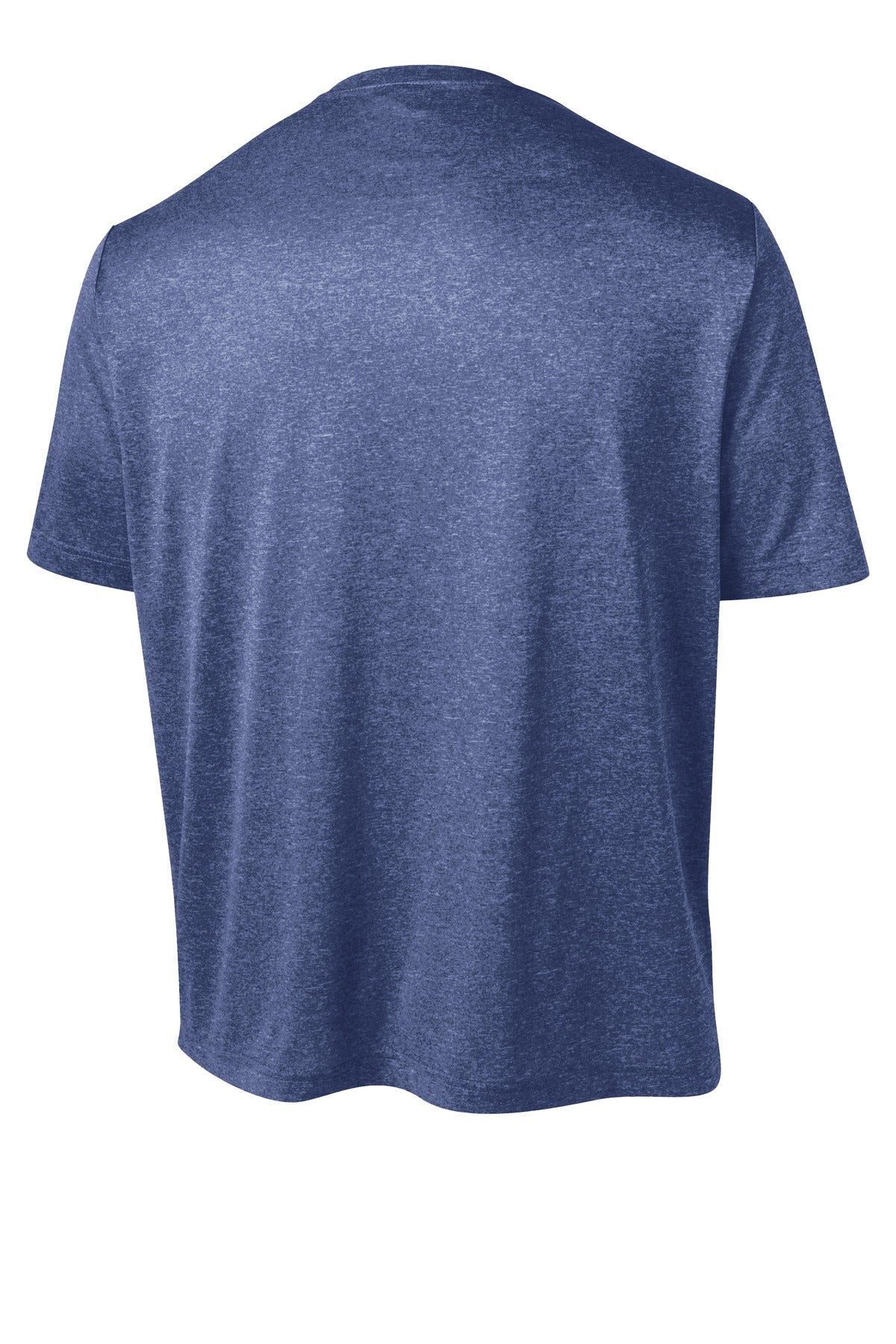 Rear View of Tr Royal Hthr Sport-Tek Tall Heather Contender Tee. TST360