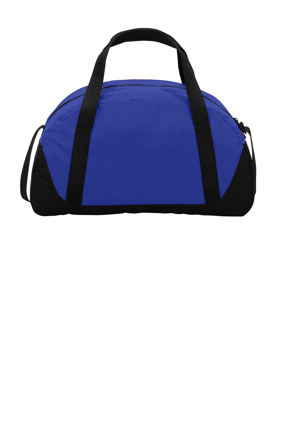 Rear View of Tr Royal/Black Port Authority Access Dome Duffel. BG818