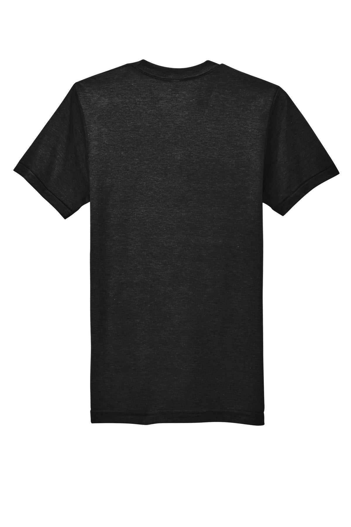 Rear View of TriBlack American Apparel Tri-Blend Short Sleeve Track T-Shirt TR401