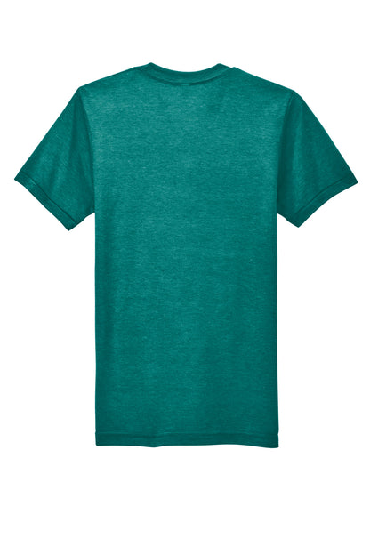 Rear View of TriEvergrn American Apparel Tri-Blend Short Sleeve Track T-Shirt TR401