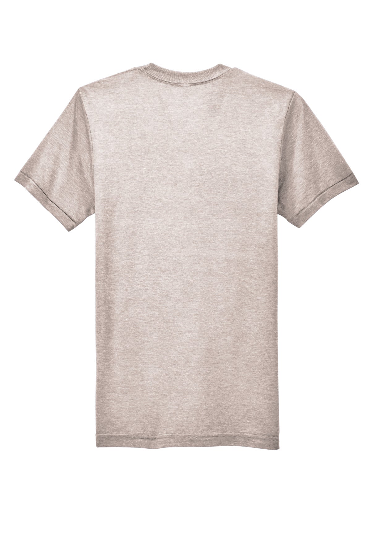 Rear View of TriOatmeal American Apparel Tri-Blend Short Sleeve Track T-Shirt TR401