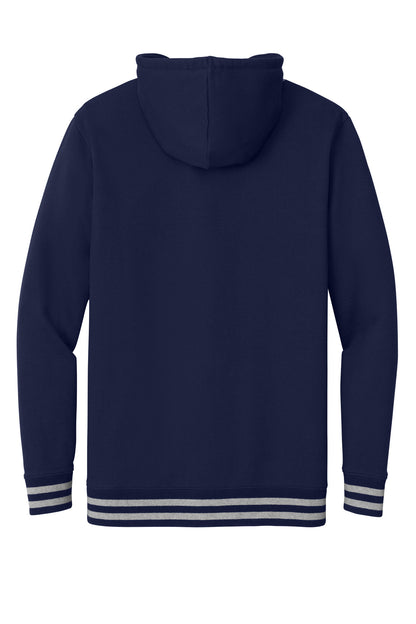 Rear View of TrNv/AthHt New Era Comeback Fleece Pullover Hoodie NEA550
