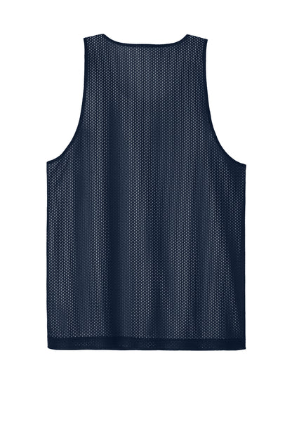 Rear View of TrNv/White Sport-Tek PosiCharge Reversible Mesh Tank ST5000
