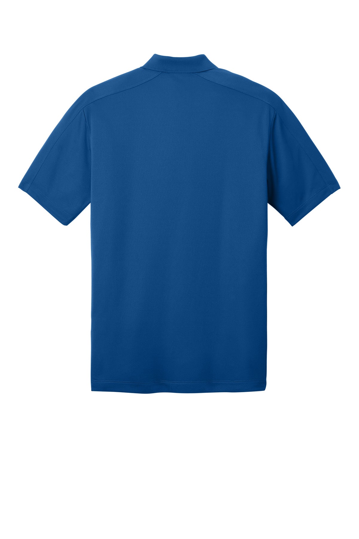 Rear View of True Blue Port Authority Diamond Jacquard Polo. K569