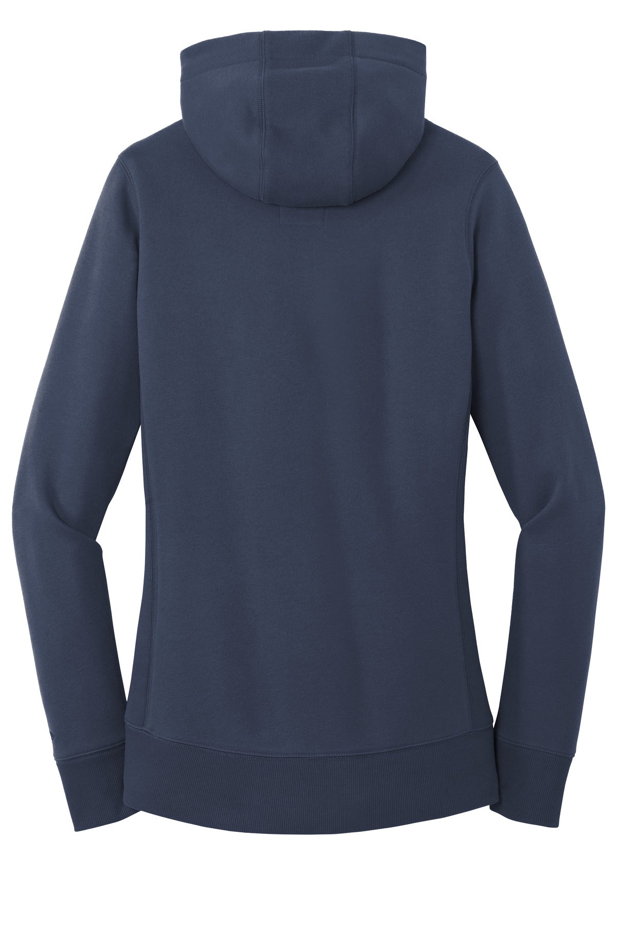 Rear View of True Navy New Era Women's French Terry Pullover Hoodie. LNEA500