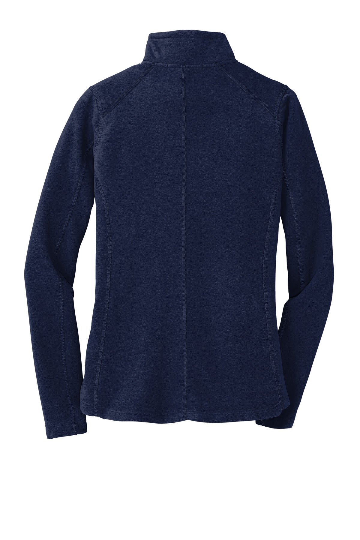 Rear View of True Navy Port Authority Women's Microfleece Jacket. L223