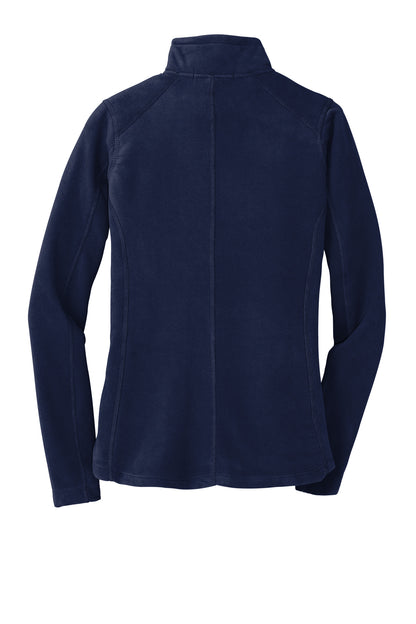 Rear View of True Navy Port Authority Women's Microfleece Jacket. L223