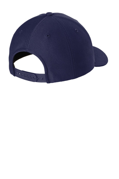 Rear View of True Navy Sport-Tek Action Snapback Cap. STC50