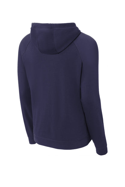 Rear View of True Navy Sport-Tek Lightweight French Terry Pullover Hoodie. ST272