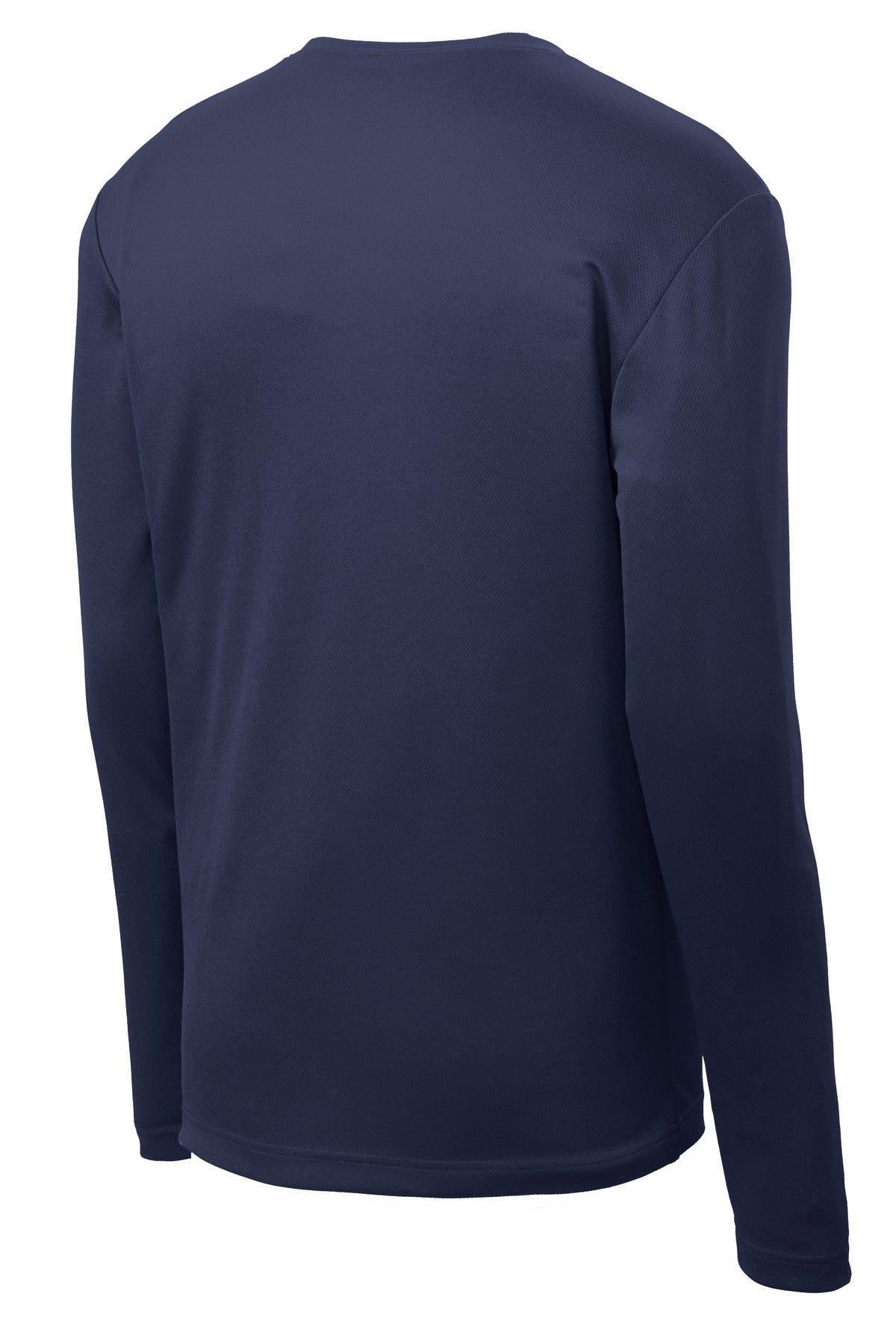 Rear View of True Navy Sport-Tek PosiCharge RacerMesh Long Sleeve Tee. ST340LS