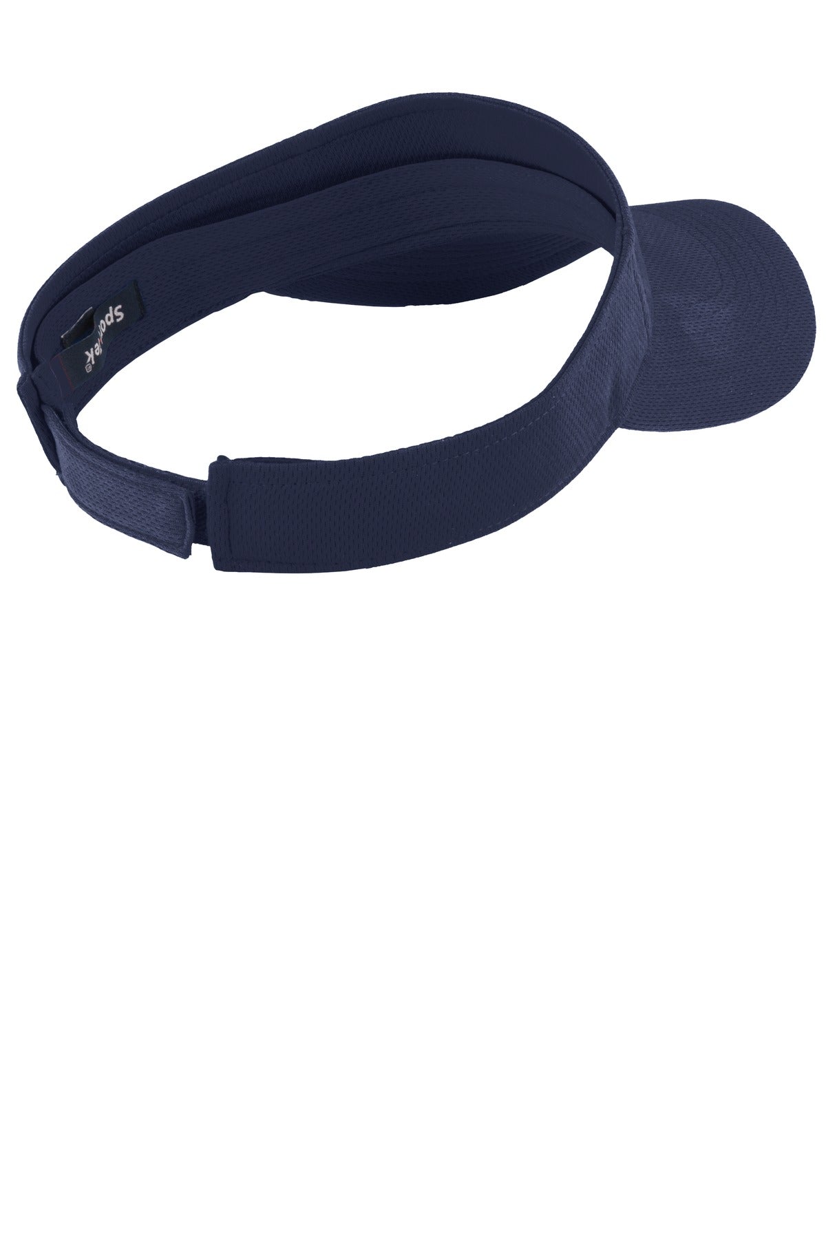 Rear View of True Navy Sport-Tek PosiCharge RacerMesh Visor. STC27