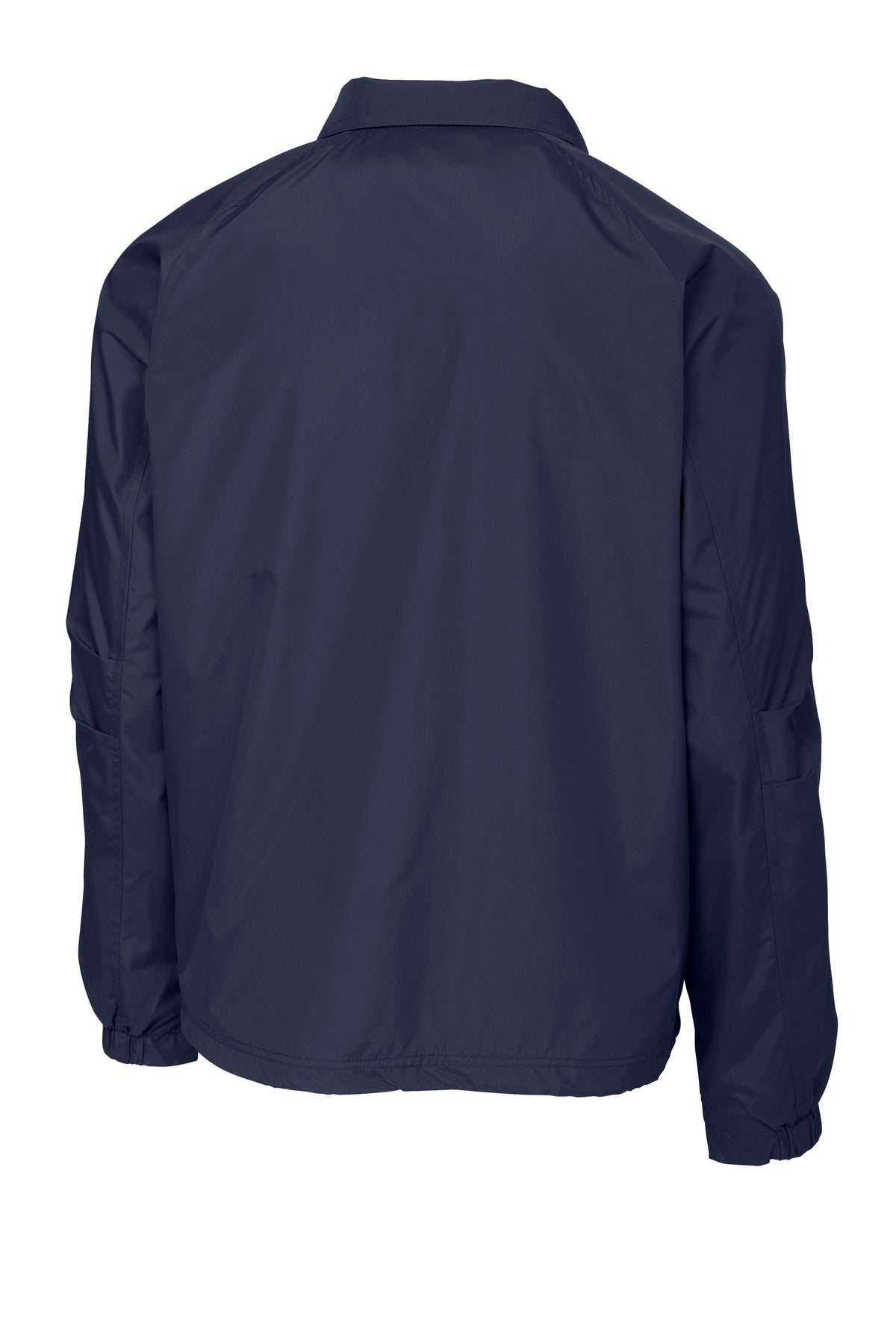 Rear View of True Navy Sport-Tek Sideline Jacket. JST71
