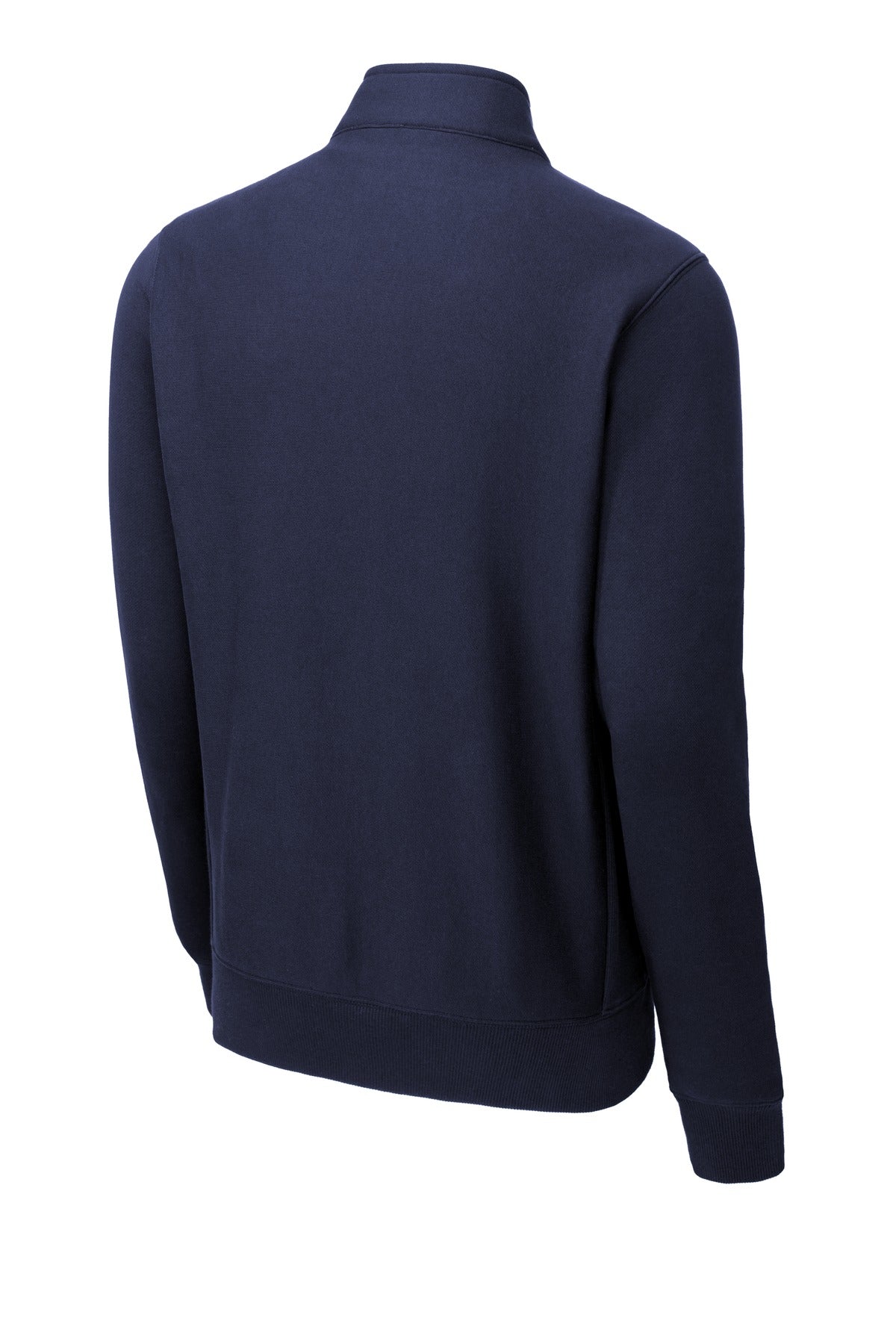 Rear View of True Navy Sport-Tek Super Heavyweight Full-Zip Sweatshirt ST284